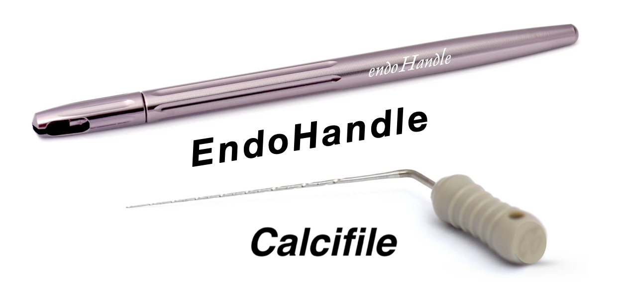 Root canal preparation with new instrument; endoHandle for glide path ...